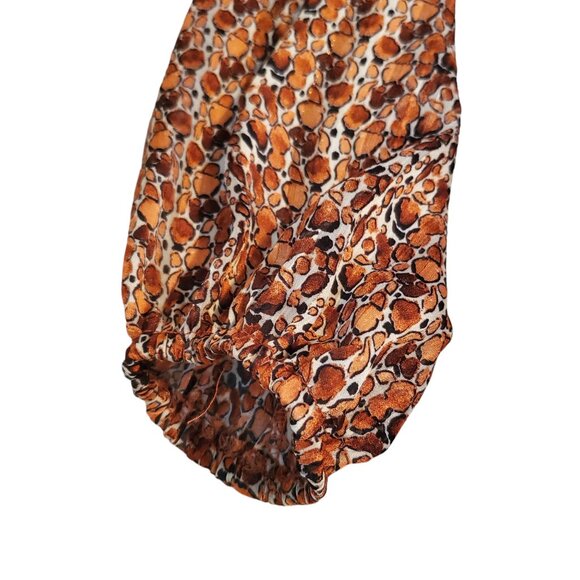 NWT Molly Bracken Shades of Rust / Copper with tiered ruffle bottom Size Small - Picture 11 of 14